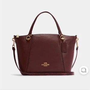 NWT Coach Kasey Satchel in Cranberry